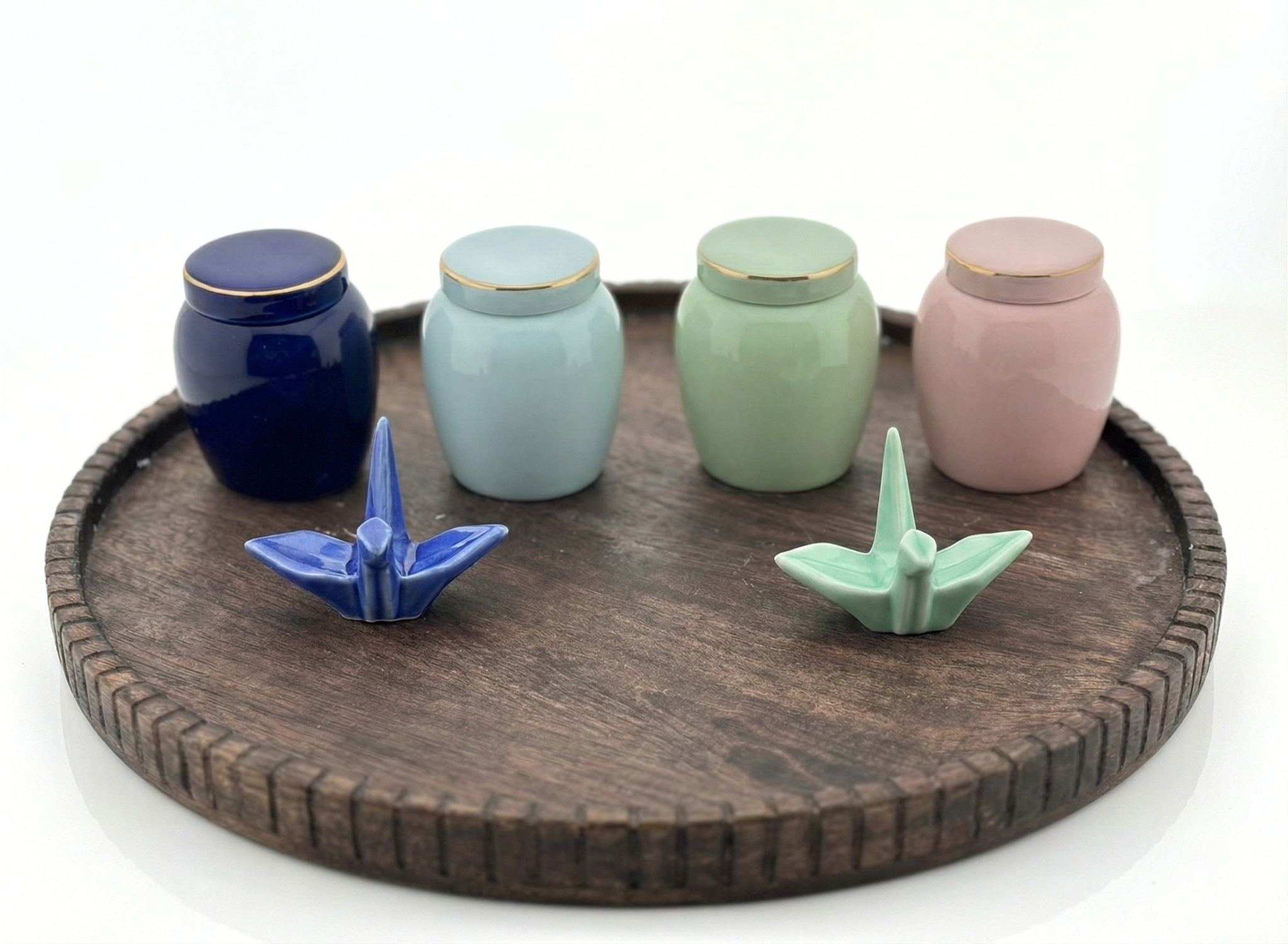 mini urn 1 - mini urn groen - mini urn potje - mintgroen - groene urn - kleine urn met deksel - groen urntje - as - huisdier urn - rememberme webshop 2